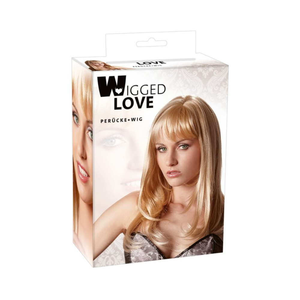 Perruque blonde mi-longue