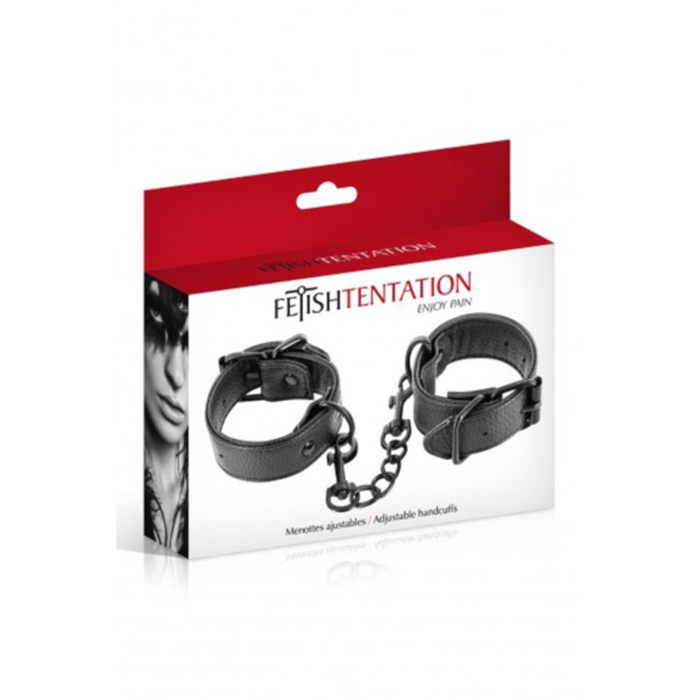 Menottes ajustables en simili cuir