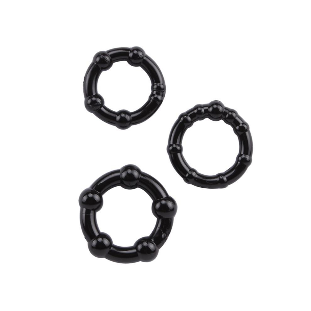 Lot de 3 cockring avec billes