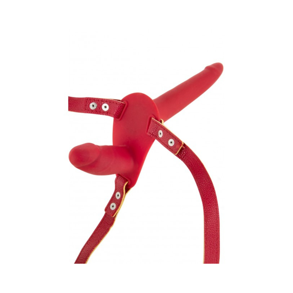 Double gode ceinture rouge