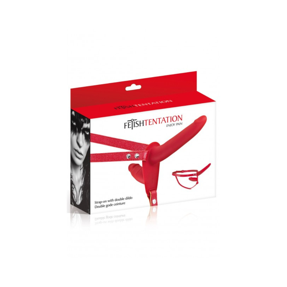 Double gode ceinture rouge