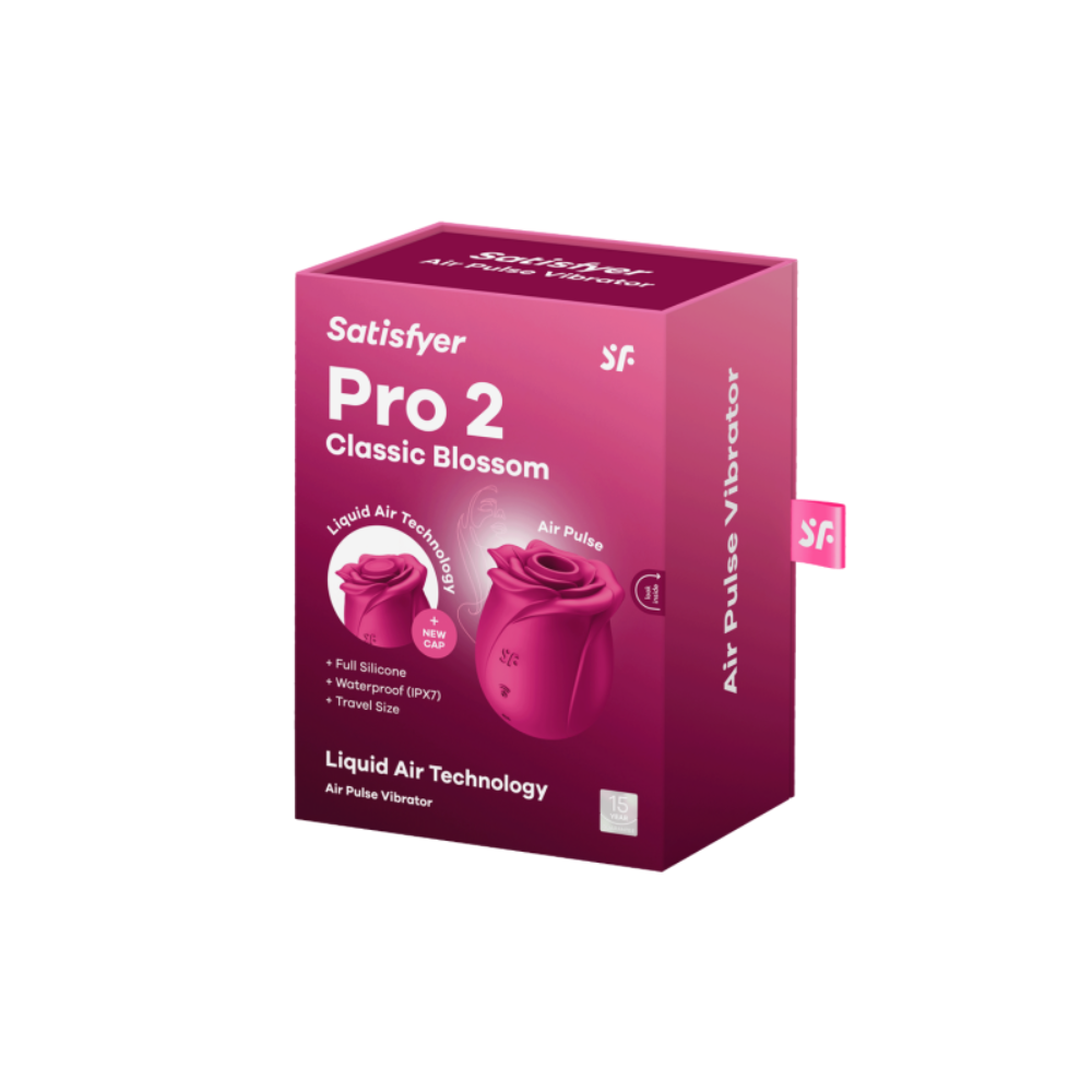 Stimulateur clitoridien rose par ondes de pression