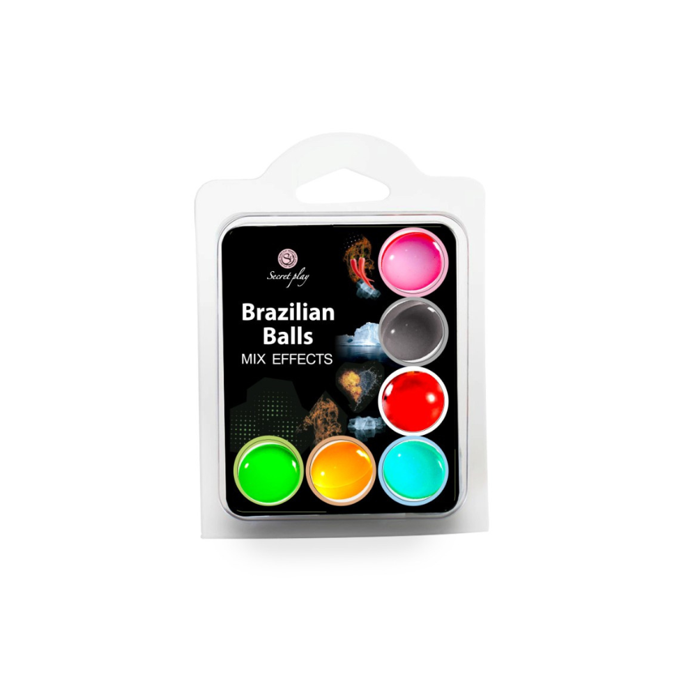 6 boules de massage brésiliennes