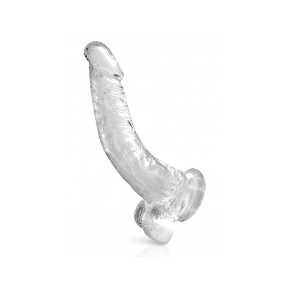 Gode jelly courbe ventouse taille XL
