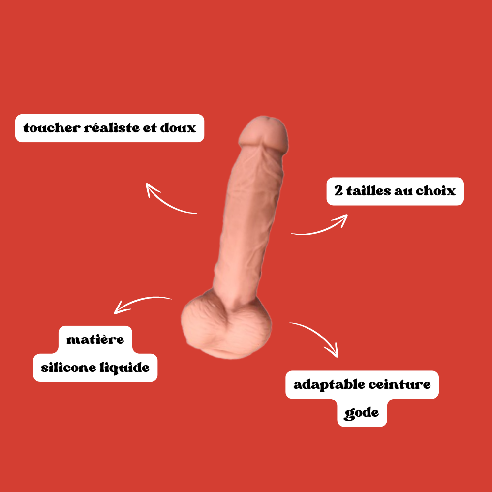 Gode ventouse en silicone