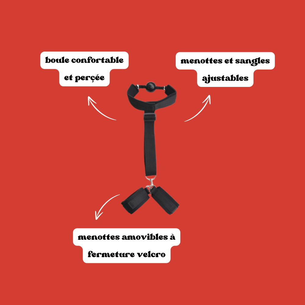 Kit sangle, menottes et bâillon