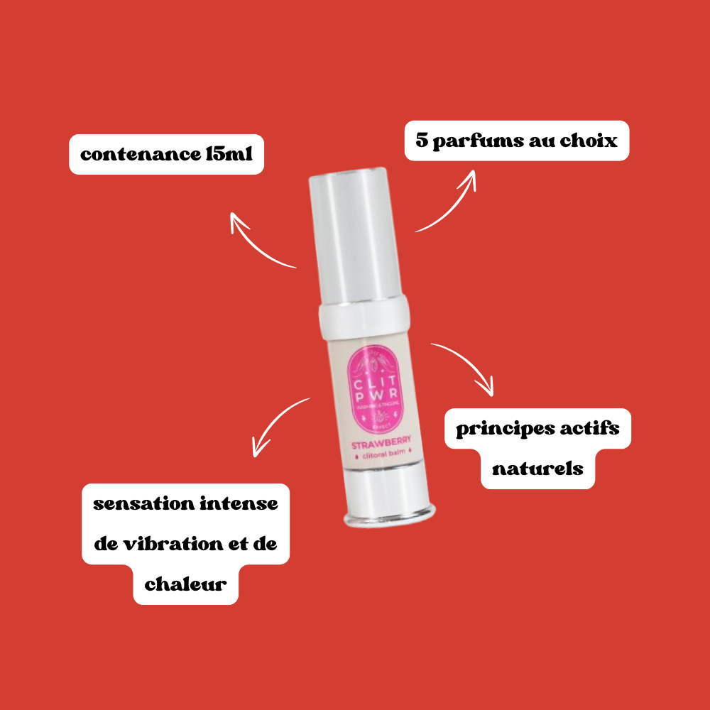 Baume stimulant chauffant pour clitoris