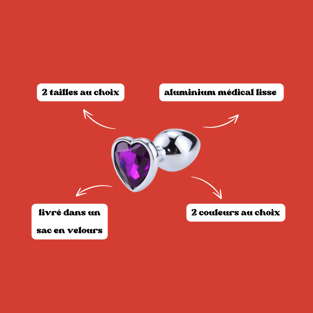 Plug anal bijou coeur
