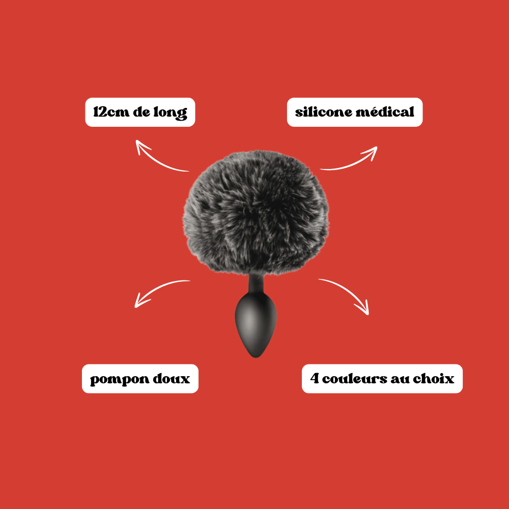Plug anal pompon