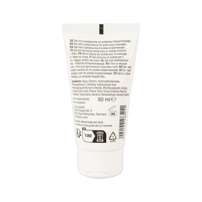 Lubrifiant et gel de massage végétalien comestible