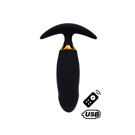Plug anal vibrant noir PEACH