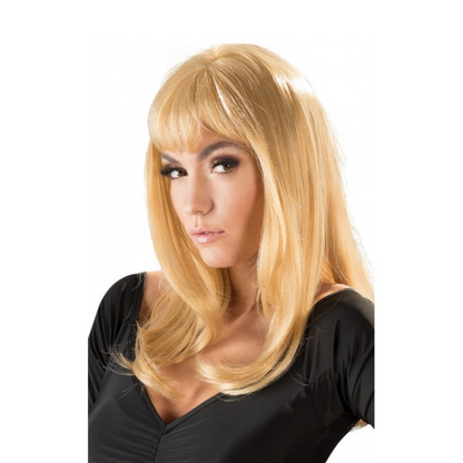 Perruque blonde mi-longue