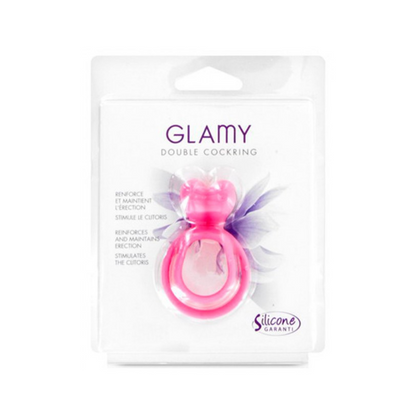 Double cockring avec stimulateur de clitoris