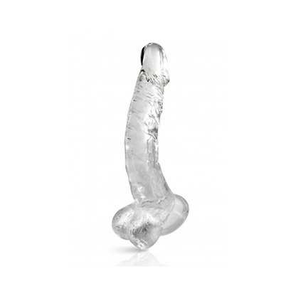 Gode jelly courbe ventouse taille XL